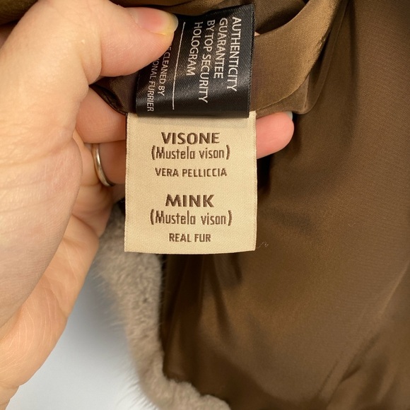 Luxury Real Mink Fur Short Jacket Silver/Gray No Dyes 3/4 Sleeves Size S/M - Picture 11 of 16